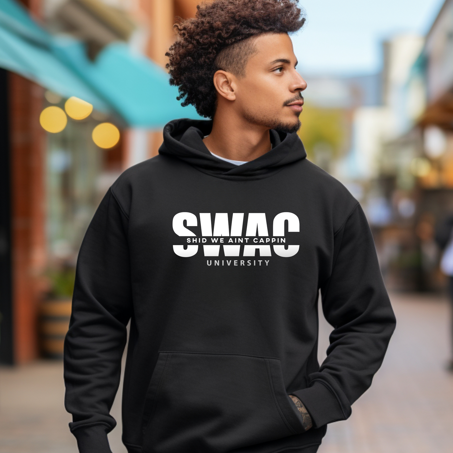 SHID WE AINT CAPPING UNIVERSITY ™ Hooded Sweatshirt